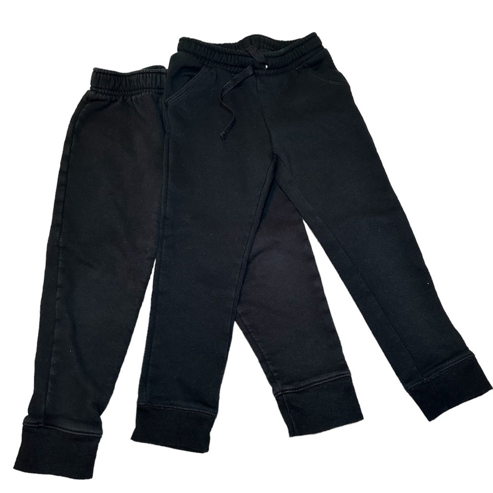Cat and Jack black 4T joggers. 2 pairs.